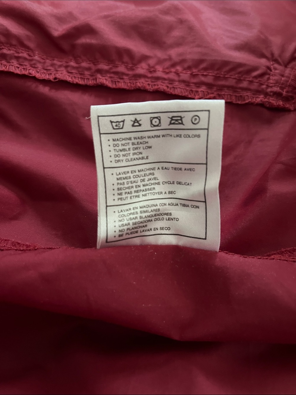 Nike 1999 Vintage Burgundy Nylon Windbreaker Jacket Boys L 12-14 Classic Y2K - Picture 10 of 10